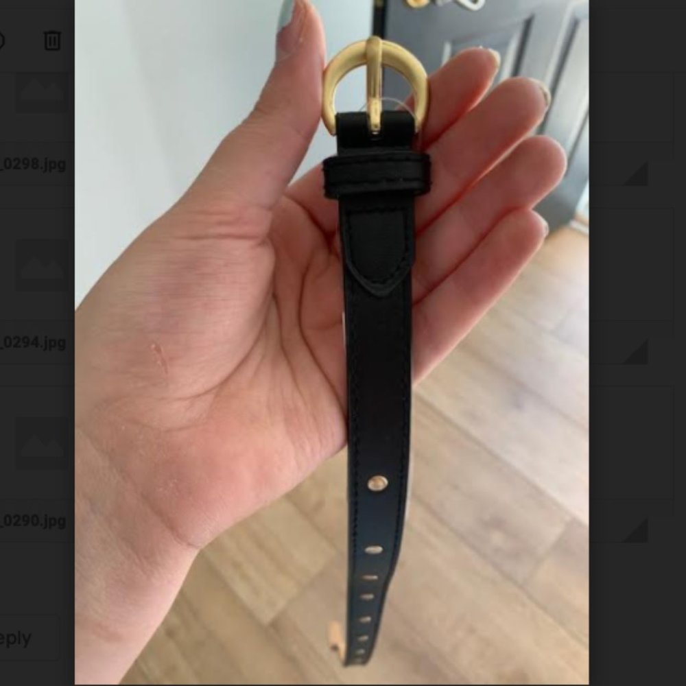 Black and Gold Studded Belt